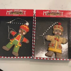 Set of 2 Gingerbread Mary Engelbreit ornaments